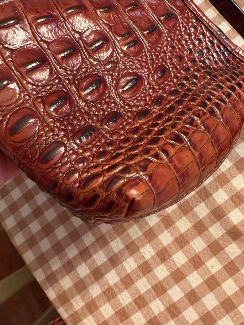 Brahmin Pecan Anytime Mini Melbourne Leather Handbag w/ matching Jane Wallet - Picture 11 of 14